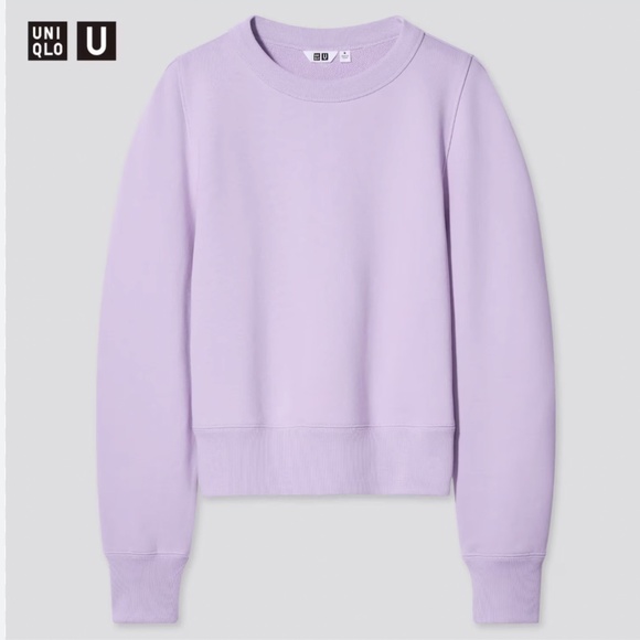 Uniqlo U light purple crew neck long sleeve sweatshirt NWT - Picture 1 of 8